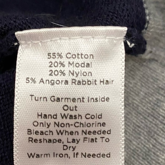 Talbots Zipper Shoulder Color Block Sweater - M - Picture 4 of 9